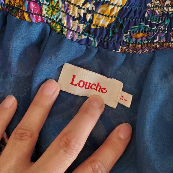 Louche Paisley Skater Skirt - Picture 6 of 9